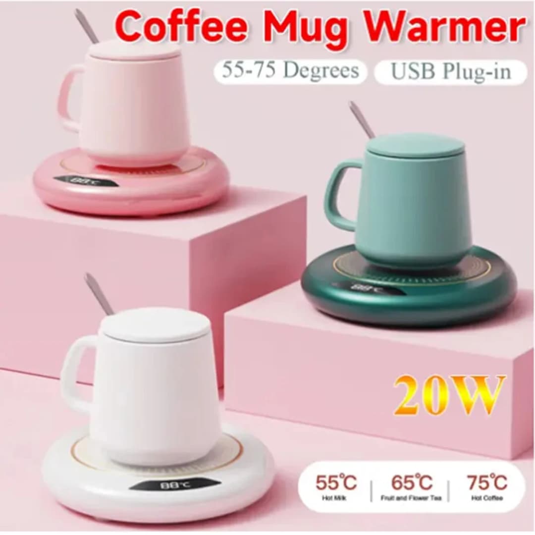 1PC Thermostatic Heating Coaster USB Home Heating Coaster 3-speed Adjustment Heating 55 Degrees Constant Temperature - 3