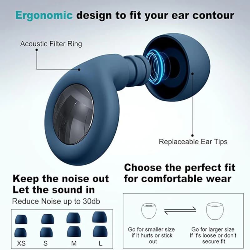 Silicone Ear Plugs Sleeping Earplugs Noise Reduction Waterproof Ear Plug for Swimming Ear Plug Protection Earplugs Set Oordopjes - 5