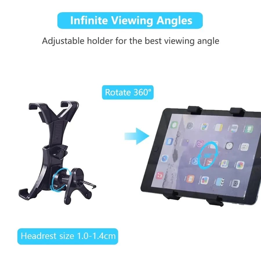 Car Air Vent Tablet Holder Car Mount Universal Tablet Stand Car Mount Compatible with 7" - 12" Tablets iPad Pro Mini Air 2 - 2