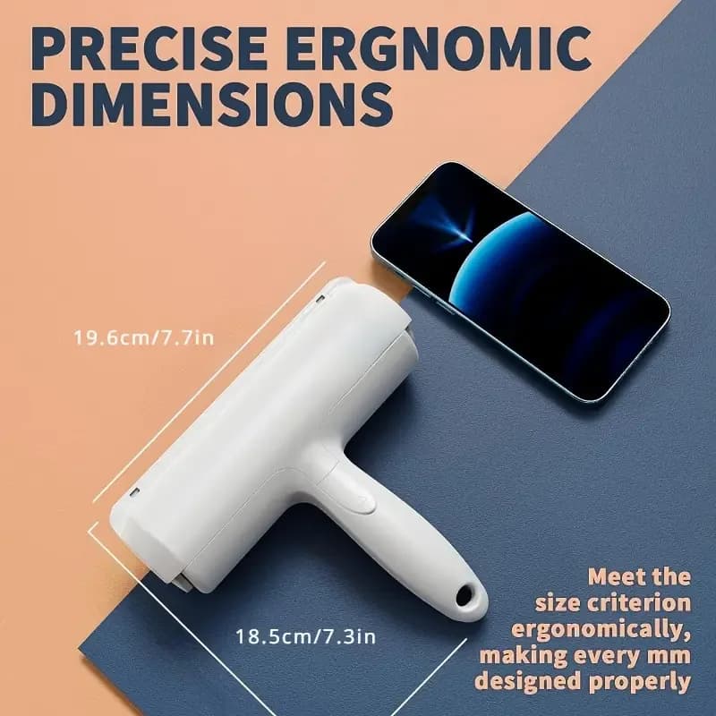 Pet Hair Removal Mitts & Rollers For Cats and Dogs Reusable Self-Cleaning Lint Roller Set For Furniture Couch Carpet ﻿ - 5