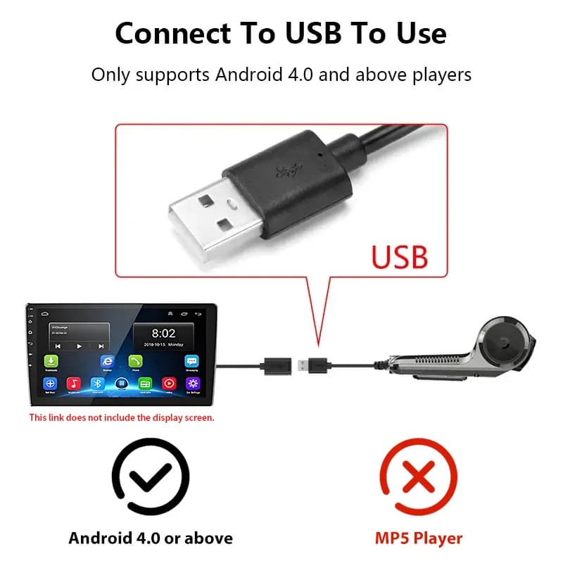 USB DVR 720P HD Night Vision with ADAS Driving Assistance G-Sensor Loop Recording for Android Multimedia Navigation Dash Cam - 6