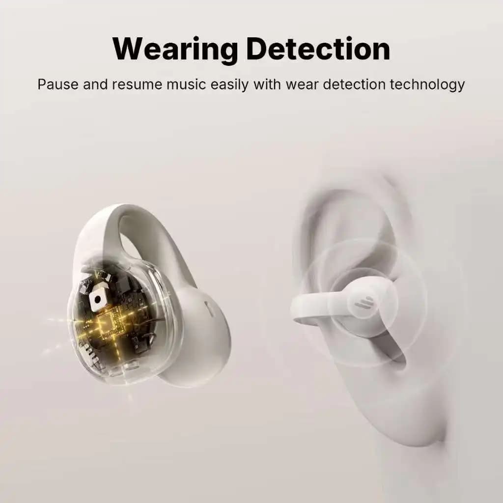 Edifier R1 Ear Clip Bluetooth Earphones Open Ear Headphones TWS True Wireless Earbuds with Microphone Clear Call 28hrs Playtime - 6