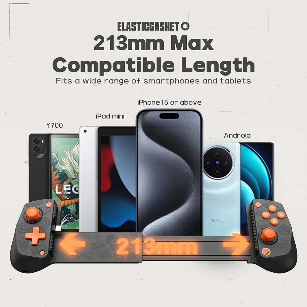 وحدة تحكم ألعاب محمولة GameSir X5 Lite إصدار Zenless Zone Zero، متوافقة مع آيفون وآيباد ميني وأندرويد، مرخصة رسمياً ZZZ - 4