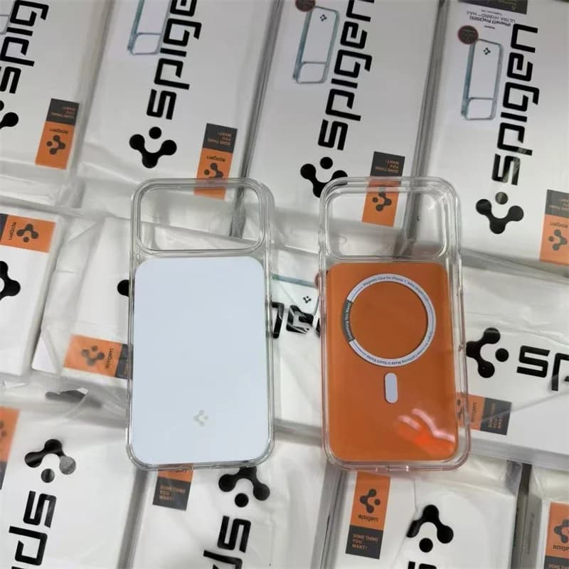غطاء Spigen ULTRA HYBRID MAG شفاف مضاد للسقوط مغناطيسي حماية لـ iPhone 17 Pro Max غطاء لـ Apple Magsafe - 4