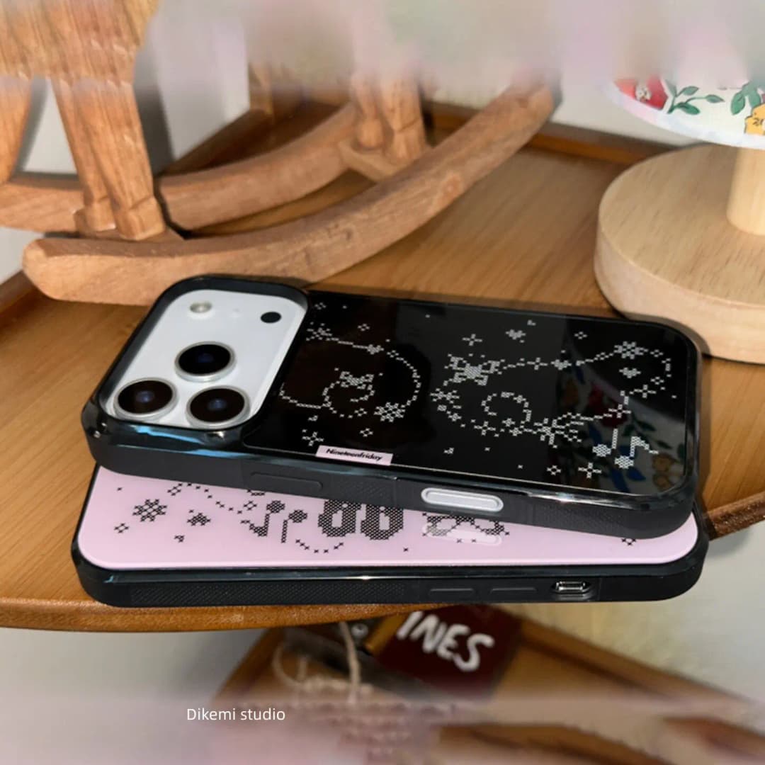 غطاء هاتف بأجنحة ملاك أرنب بكسل كوري لهاتف آيفون 17 اير و16 برو ماكس و15 و14 بلس و13 و12 و11 غطاء خلفي من السيليكون مقاوم للصدمات - 2