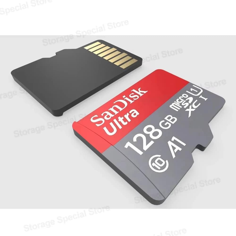 محرك أقراص فلاش SanDisk - 32 جيجابايت، 64 جيجابايت، 128 جيجابايت، 512 جيجابايت - تخزين محمول للكمبيوتر والهواتف وكاميرات المراقبة والكاميرات. - 4