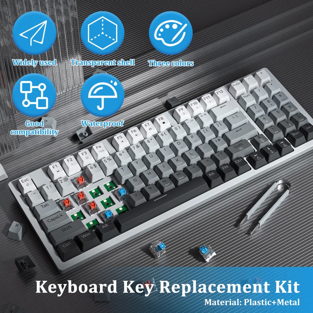 150PCS Switch for Keyboard 3Pin Dustproof Linear Tactile Clicky Silent Switches for MX Mechanical Keyboards Gaming Switch DIY - 2
