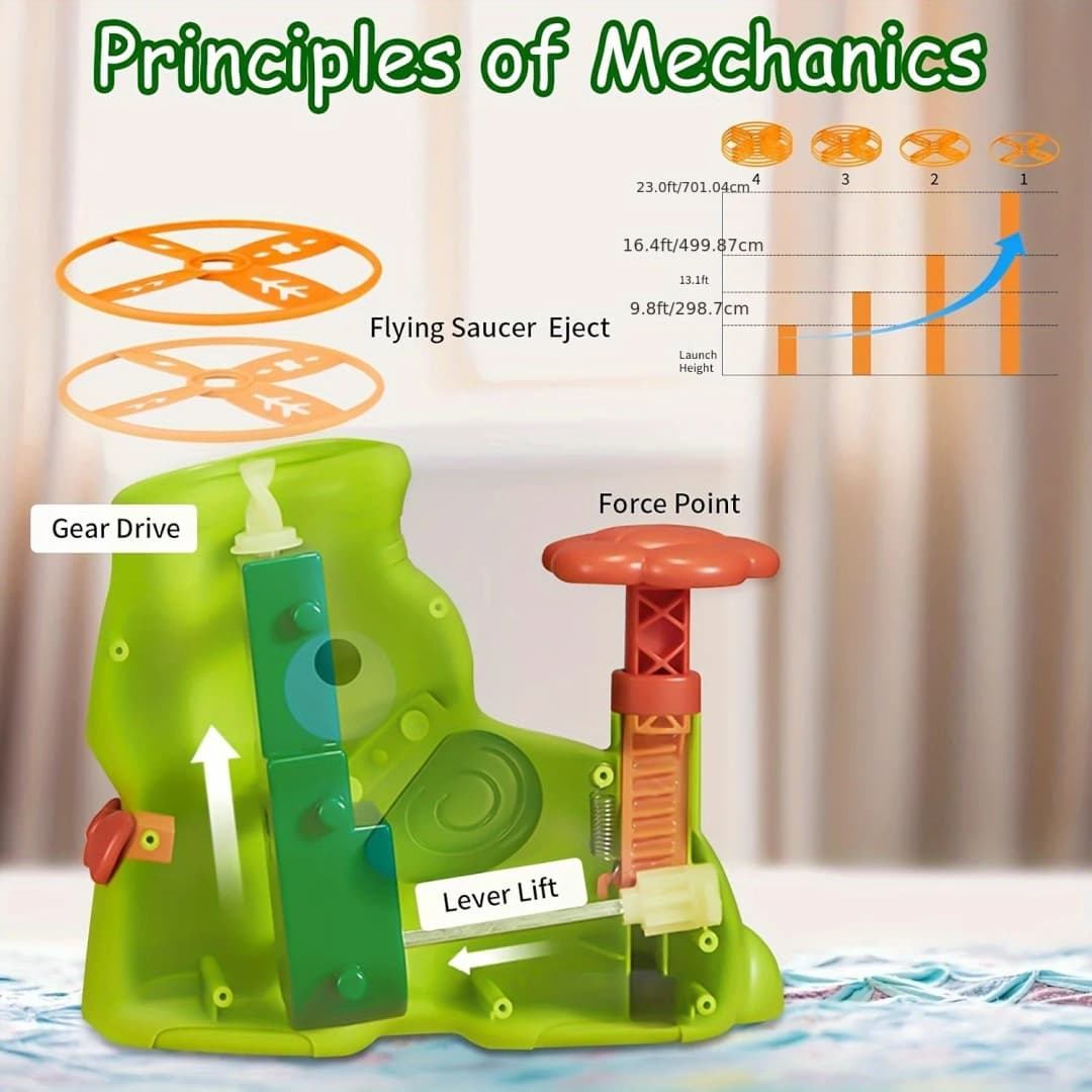 خطوة القدم على القرص الطائر قاذفة الصواريخ الهوائية الصحن القفز الرياضة لعبة الفيل بطة نمط المروحة في الهواء الطلق حديقة ألعاب أطفال - 5