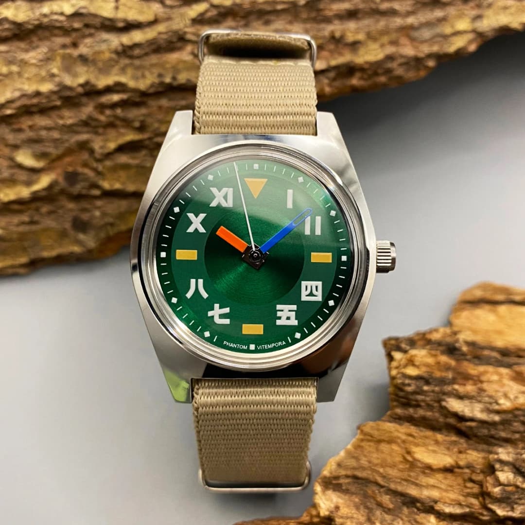 ساعة يد رجالية ميكانيكية يدوية التعبئة من فانتوم موديل 7120، قطر 36 ملم، تصميم كلاسيكي بسيط، مناسبة للأزواج