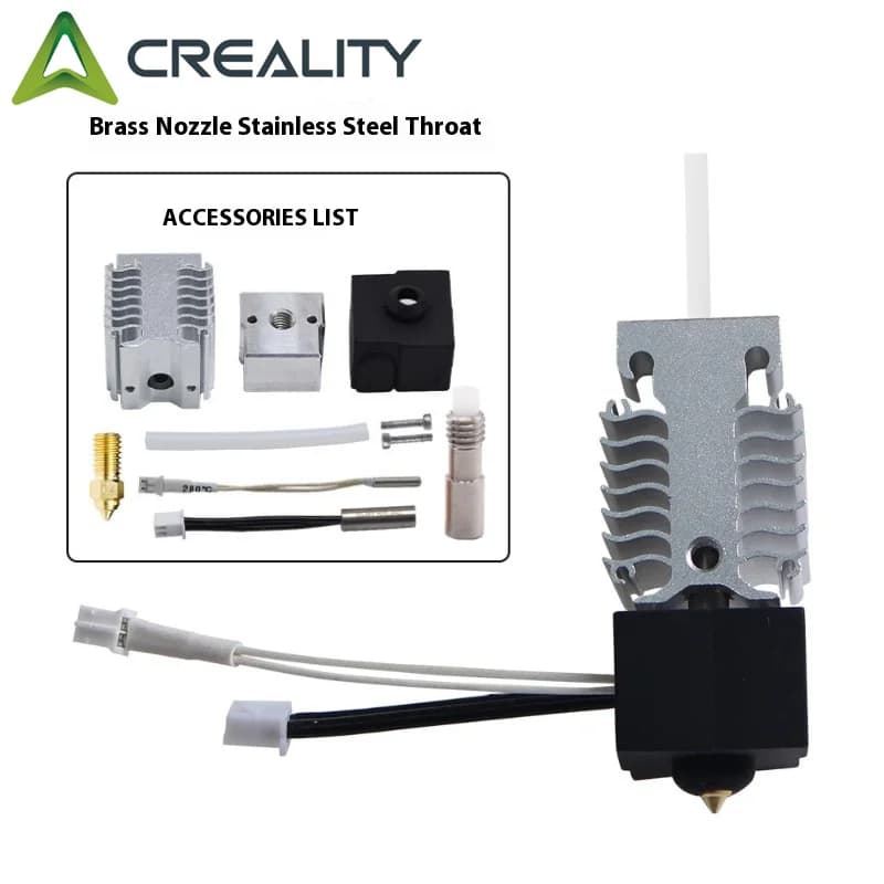 Creality Ender 3 V3 SE Hotend Nozzle Kit Efficient Heating Cooling Dissipate Heat Stainless Steel Throat 3D Printer Accessories