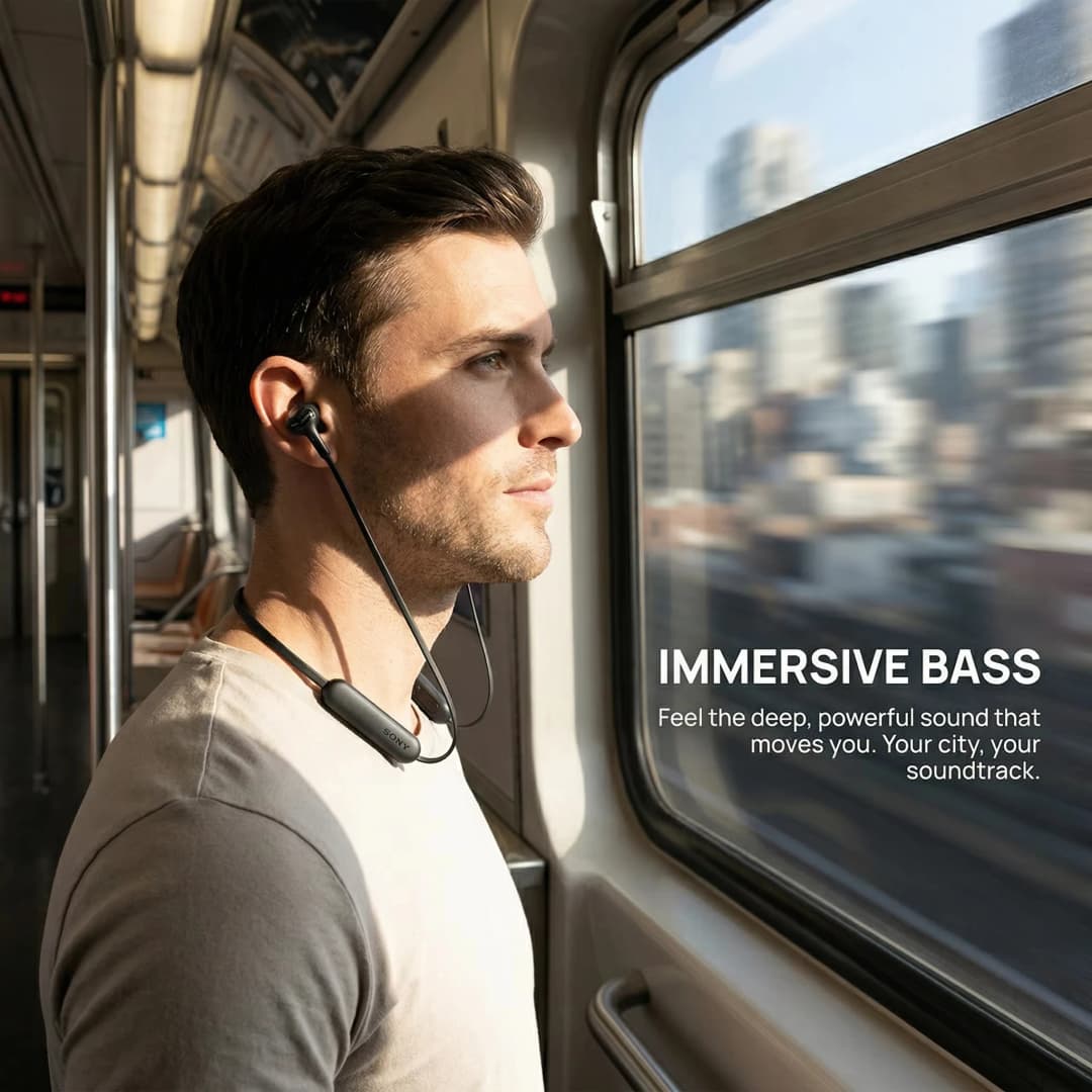 Sony WI-XB400 Powerful Bass Neck Hanging Bluetooth Earphones Deep Bass Wireless Stereo Call Clear and Long lasting Battery Life - 3