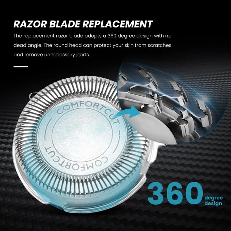 3Pcs SH30/50/52 Shaver Replacement Heads for Philips Electric Shaver Series 1000, 2000, 3000, 5000 Blade Head - 5