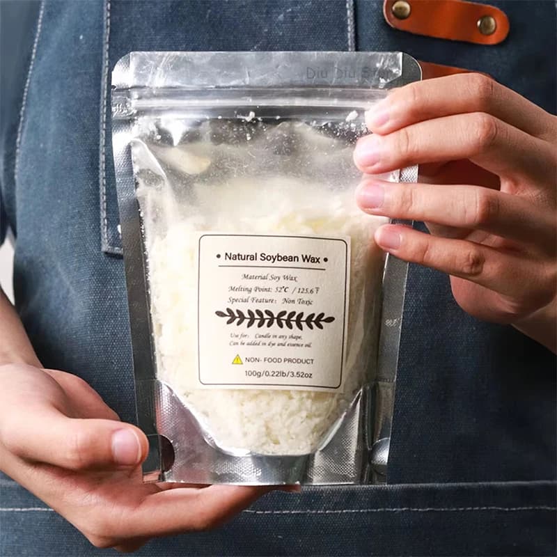 مادة شمع الصويا الطبيعية المعطرة 100% بدون إضافات لمجموعة مواد مستلزمات صناعة الشموع المصنوعة يدويًا للجنسين - 3