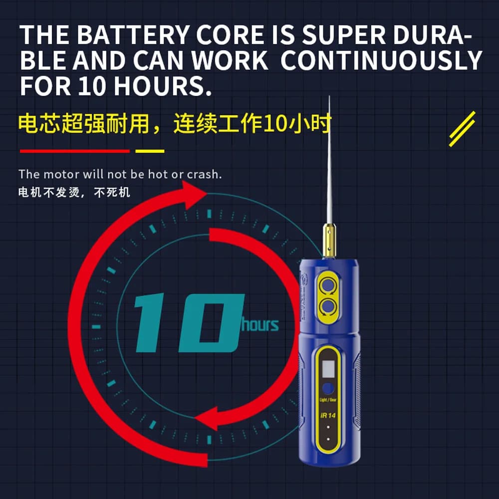 MECHANIC IR14/IR13/IR10 PRO Electric OCA Glue Remover Tool With Green Dust Display Lamp LED Display For Screen Remover Glue - 5