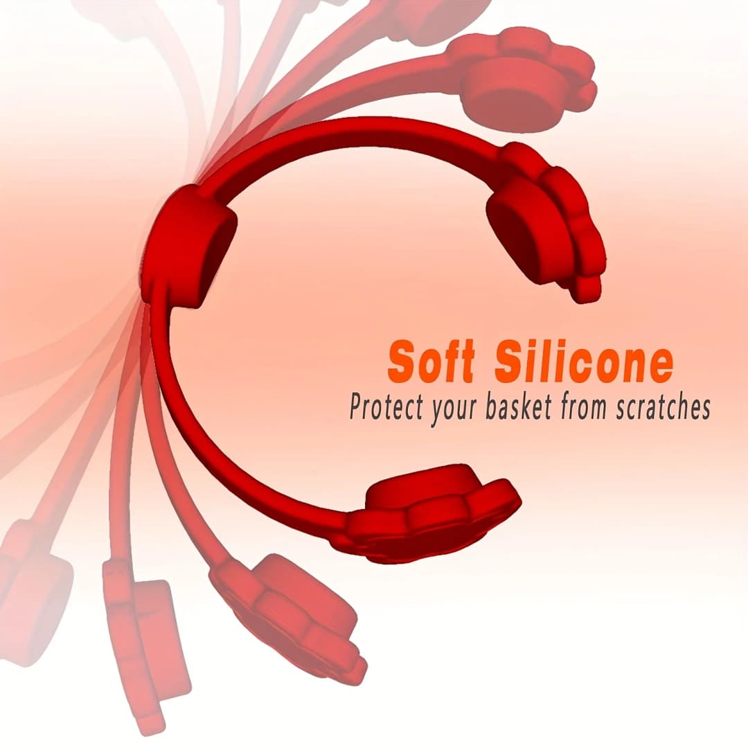 1/2 مجموعة مشبك سيليكون مغناطيسي لفرن الهواء الساخن لتثبيت ورق الزبدة قفل بطانات يمكن التخلص منها لمنع احتراق الورق - 4