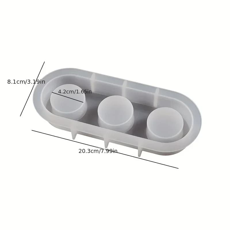 Gypsum Candle Holder Shape Silicone Mold Epoxy Resin DIY Polymer Clay Concrete Tool Room Table Jewelry Making Mould - 6
