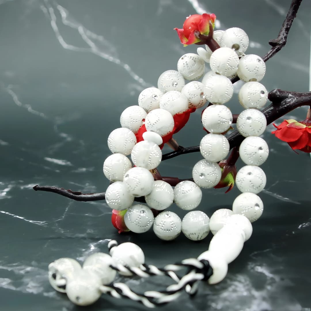 5 Pack Muslim Tasbih 8mm 33 Beads Islamic Prayer Rosary Bead Muslim Grains Resin  Islam  Prayer Beads Necklace Hand Bracelets - 4