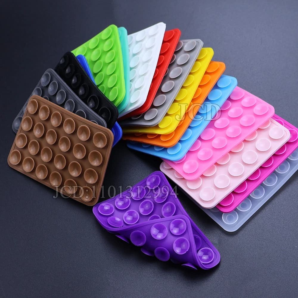 سيليكون الهاتف المحمول تحديد شفط كأس مزدوج الوجهين لوحة ثابتة سيارة شنت قوس جراب هاتف العالمي مكافحة زلة شفط كأس - 4