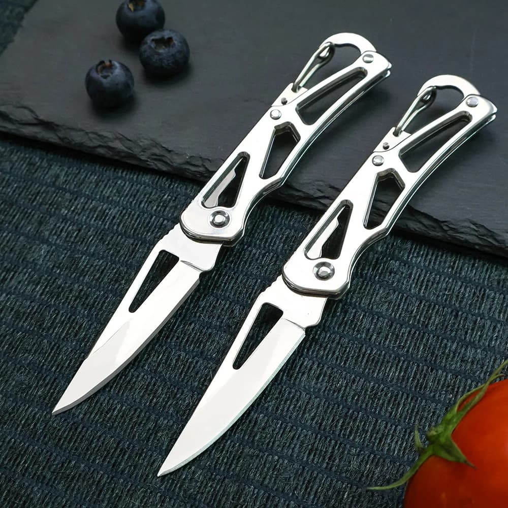 Portable Keychain Knife Sharp Fruit Knife Folding Outdoor Small Knife Student Dormitory Home Use Handy Mini Knife - 3