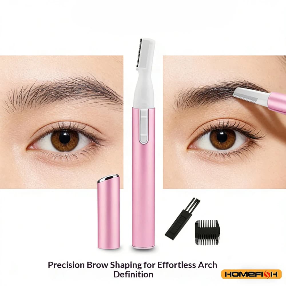 ماكينة حلاقة الحاجبين الكهربائية الصغيرة ومزيل شعر الوجه للرقبة والشفتين والذراعين والساقين والجسم، ماكينة تشذيب للنساء - 6