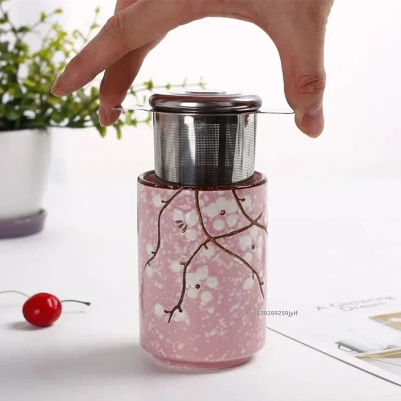 Loose Leaf Tea Infuser Stainless Steel Double Handle With Lid Fine Mesh Coffee Filter Hanging Cup Leak Proof Strainer‌ - 4