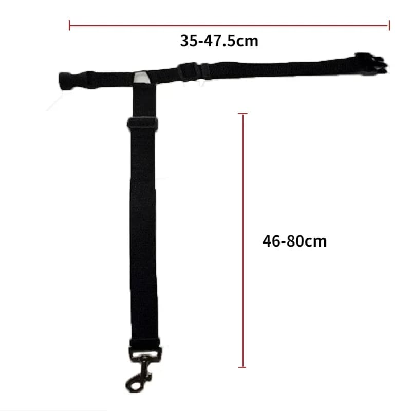 Solid Color Two-in-one Pet Car Seat Belt Nylon Lead Leash Backseat Safety Belt Adjustable Dogs Harness Collar Pet Accessories - 6