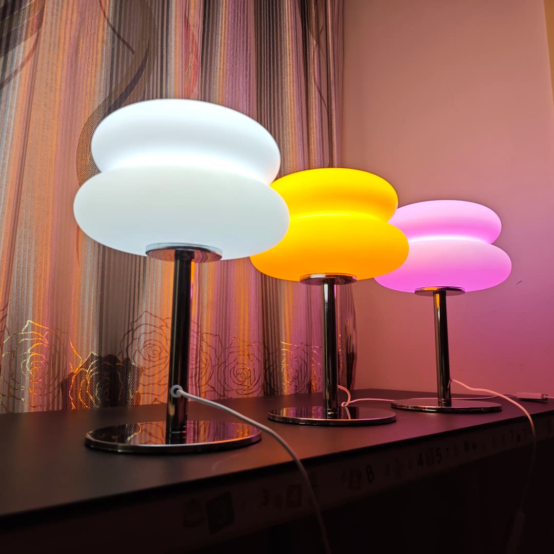 Table lamp bedroom room lamps  USB Plug LED mushroom table lamp Living room dining room ambient lighting(Not glass) - 3
