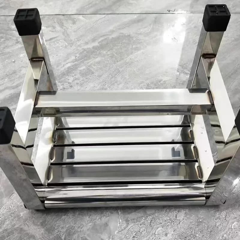 مقعد حمام منخفض مقاوم للماء من الفولاذ المقاوم للصدأ، مسند قدمين للمرحاض، كرسي فيفور قابل للطي محمول، كرسي مكياج