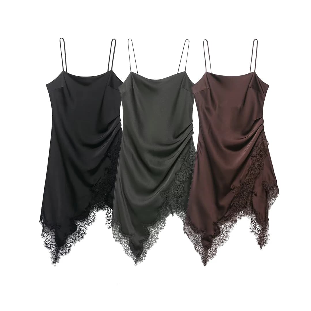 KASLEAD New Women's Fashion Lace Underwear Style Top Street Style Polyester Fiber Irregular Skirt City Commuting Suitable - 5