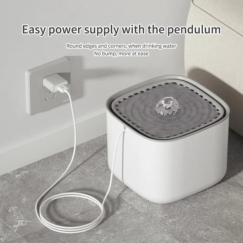 3L Cat Water Fountain Auto Recirculate Filter Large Capacity Filtring Cat Water Drinker USB Electric Mute Cats Water Dispenser - 3