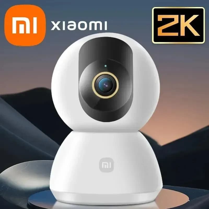 كاميرا Xiaomi الذكية للأمان المنزلي بزاوية 360 درجة، Mi PTZ، كاميرا ويب بدقة 2K و1296P، 3 ميجابكسل، كشف بشري بالذكاء الاصطناعي، رؤية ليلية، متوافقة مع Miji