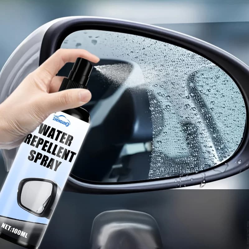 رذاذ مقاوم للماء لزجاج السيارة، طلاء مقاوم للمطر، فيلم واقي من الشمس للزجاج الأمامي، ملمع لامع، يعزز الأداء المقاوم للماء، يحسن الرؤية - 4
