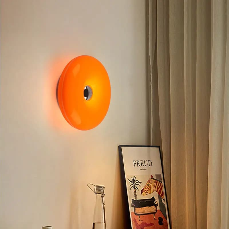 Creative Donut-Shaped Table Lamp, Wall-Mounted, Rechargeable, with Three Color Temperatures, Suitable for Decorative Lighting in Living Rooms, Bedrooms, Dining Areas, Etc. - 4
