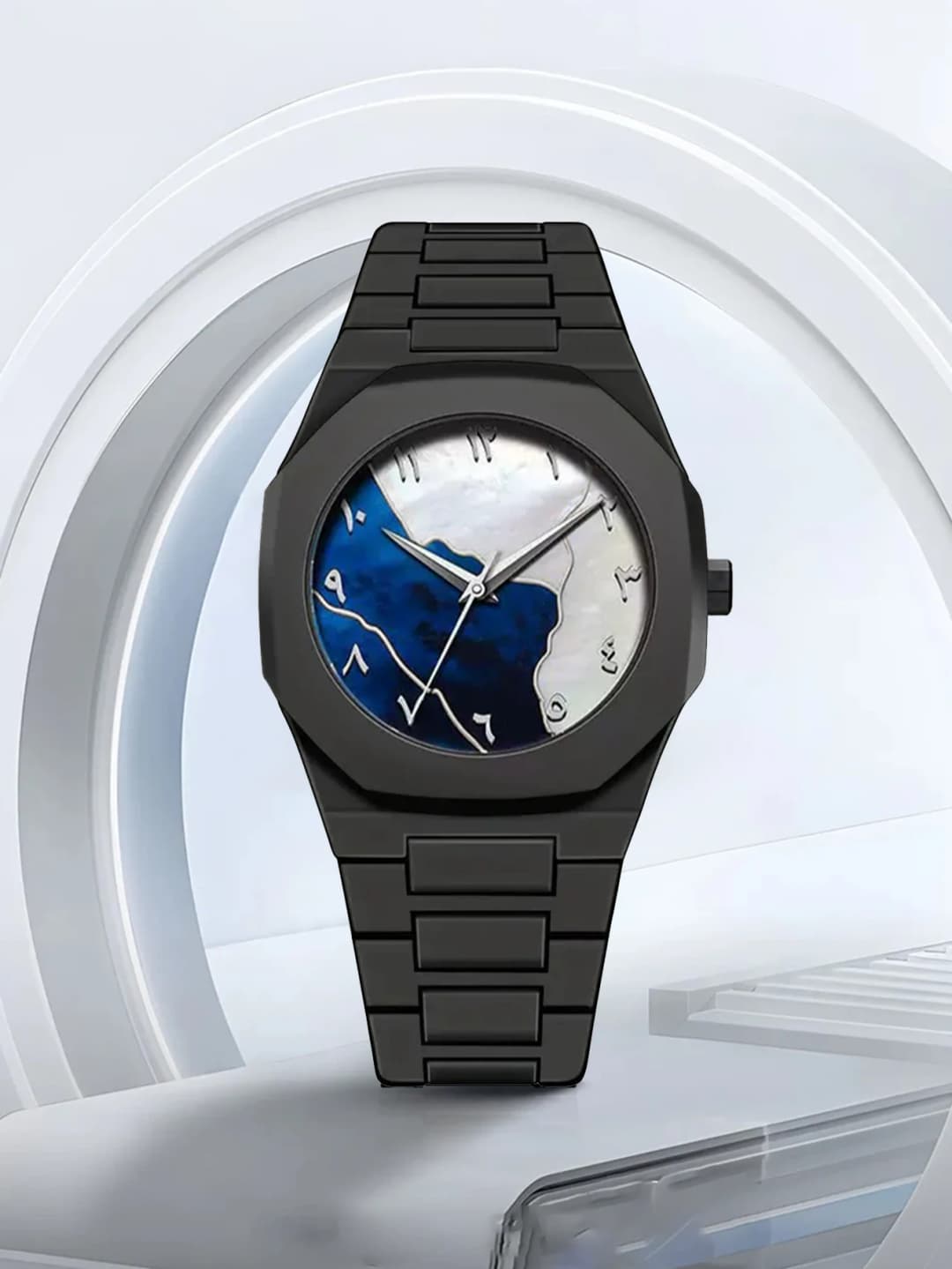 LUCKYFOXNew high-end watches men's trend graffiti art quartz watches - 5