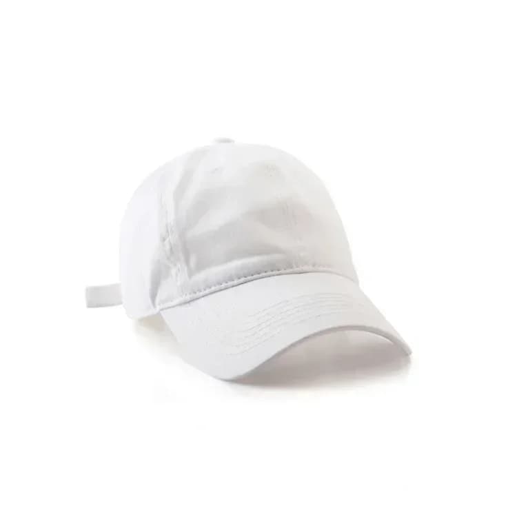 Simple Baseball Caps Spring Summer Sun Protective Caps Cotton Cloth Unisex Baseball Caps  Solid Color - 6