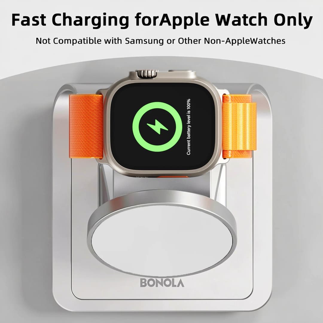 Bonola Magnetic 3 in 1 Wireless Charger for iPhone 17/16/15/13/14/12 30W Wireless Charging Station for Apple Watch/AirPods Pro - 3
