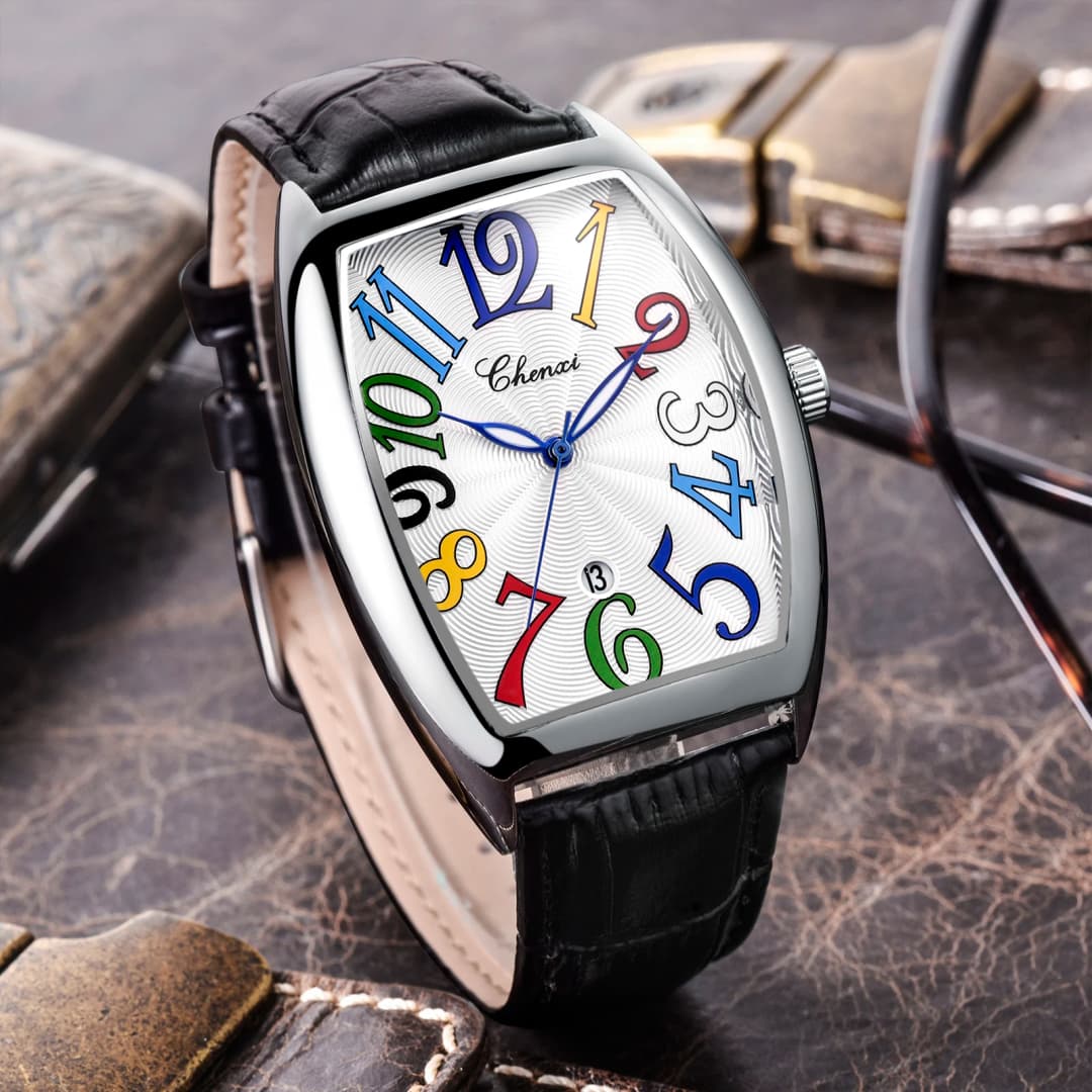 New CHENXI Mens Watches Top Brand Luxury Male Clocks Date Business Leather Strap Quartz Wristwatches Men Watch Gift 8217 - 2