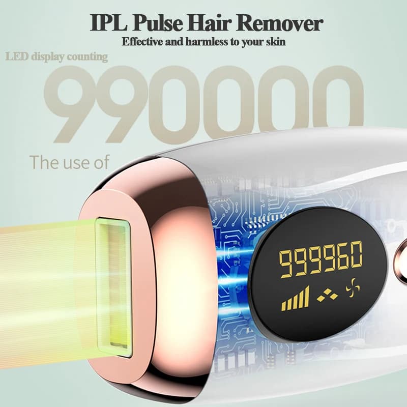 Permanent Hair Removal for Women Facial Body Bikini,Painless Safe IPL Laser Epilator 999999 Flashes LCD Display - 4