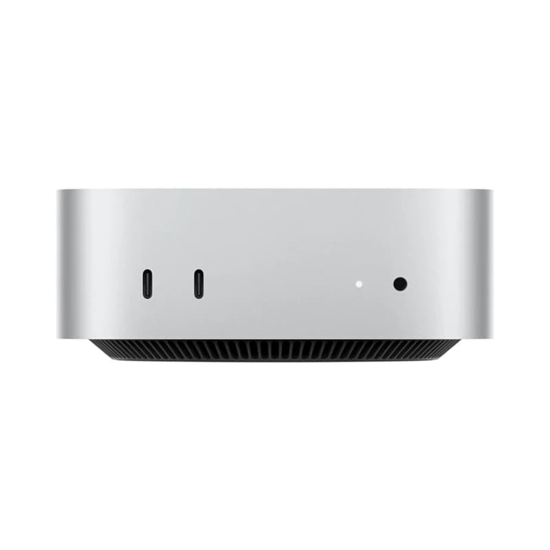 جهاز Apple Mac Mini (2024) بمعالج M4، وحدة معالجة مركزية بثمانية أنوية، وحدة معالجة رسومات بثمانية أنوية، شريحة Apple M4، إيثرنت جيجابت، فضي - 2