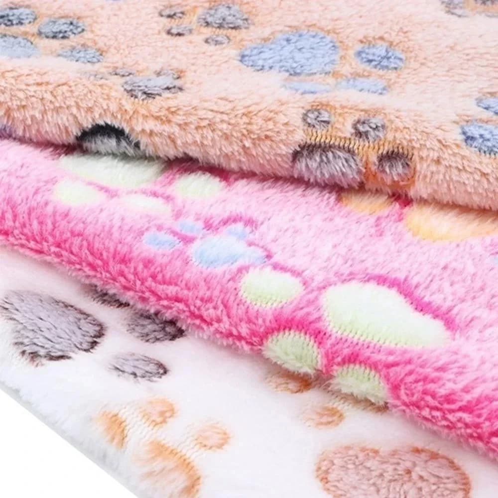 Cute Warm Pet Bed Mat Cover Towel 3 Sizes Handcrafted Cat Dog Fleece Soft Blanket for Small Medium Large dogs Puppy Pet Supplies - 2