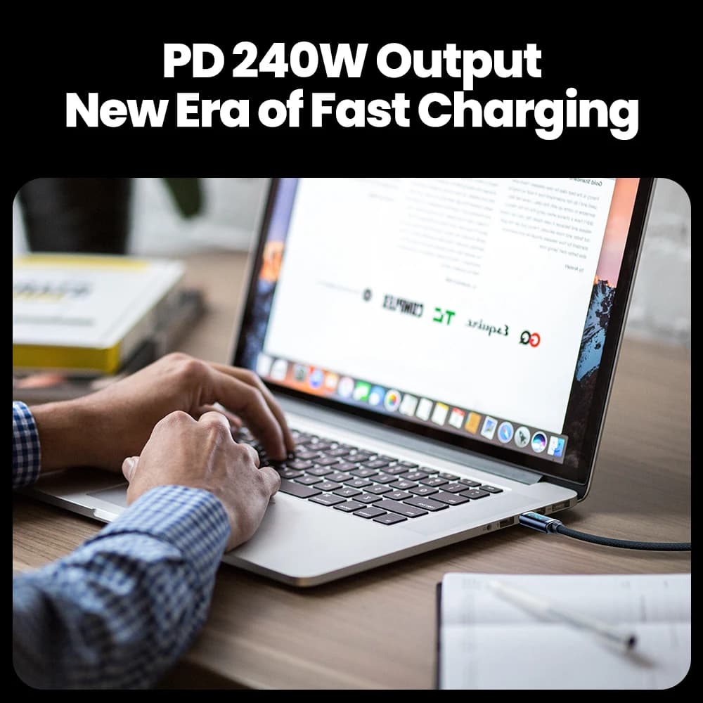 Toocki 240W Type C to Type C Cable PD3.1 Digital Display 100W Fast Charging USB C Cable for Macbook iPhone 16 15 Samsung Xiaomi - 2