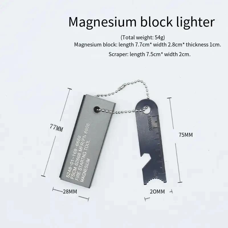 Fire Starter for Outdoor Survival Waterproof Magnesium Stick Flint & Steel Fire Kit Camping Survival Essential Equipment Tool - 5