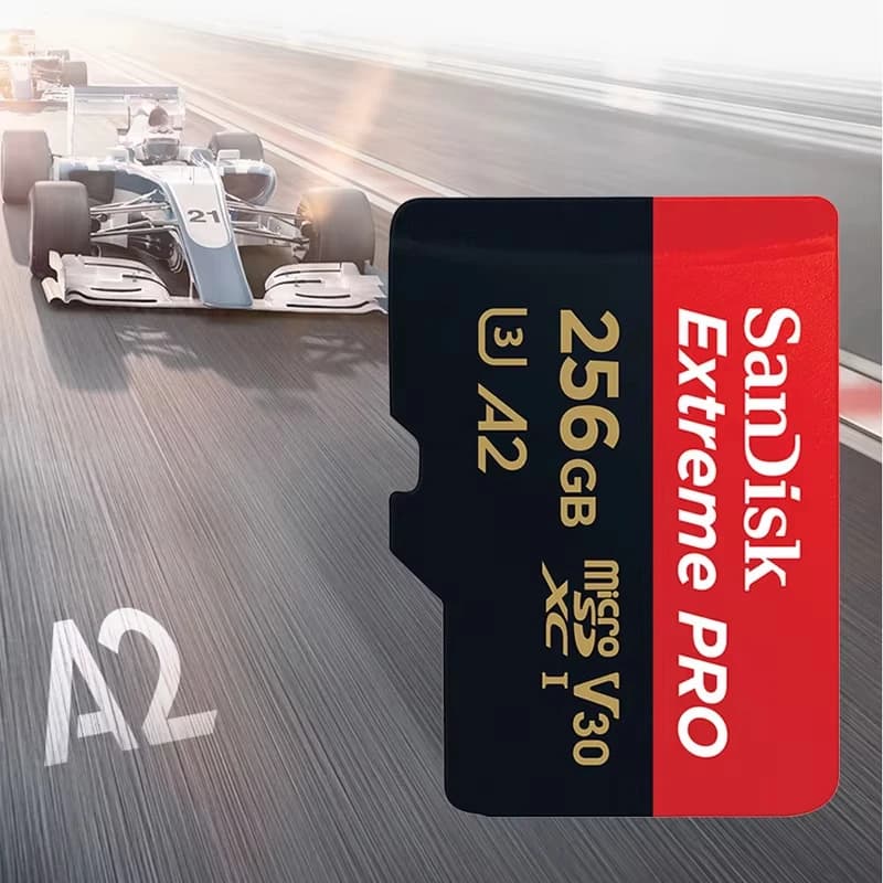 بطاقة ذاكرة Sandisk مايكرو SD/TF 512 جيجابايت 256 جيجابايت 128 جيجابايت 64 جيجابايت 32 جيجابايت فئة A2-10 لهواتف شاومي - ذاكرة فلاش مايكرو SD - دروب شيبينج - 4