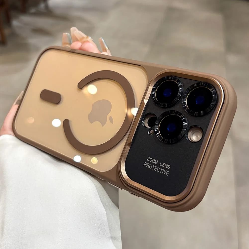 درع مغناطيسي شفاف من PC مقاوم للصدمات لهاتف آيفون 17 برو ماكس الهواء متوافق مع Magsafe، مناسب لآيفون 13/14/15/12/16 برو ماكس - 6