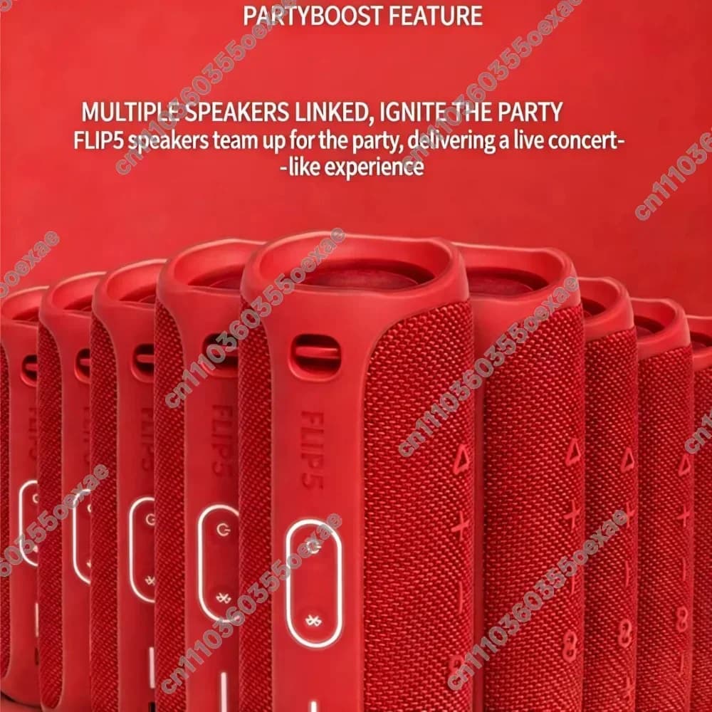 سماعة بلوتوث لاسلكية JBL FLIP 5، سب ووفر، صوت خارجي محمول - 3