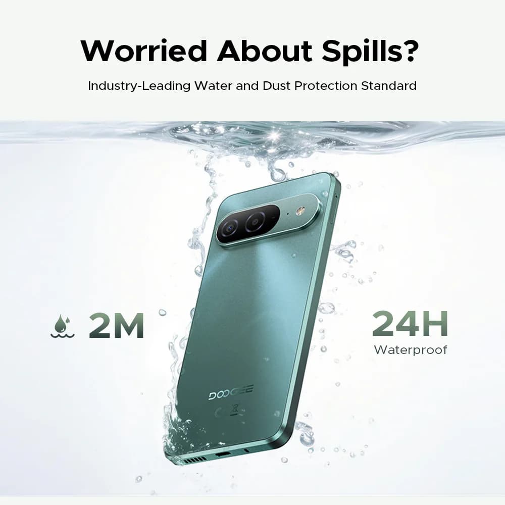 هاتف DOOGEE B10 الإصدار العالمي أندرويد 16 بطارية 7600 مللي أمبير 6 جيجابايت 256 جيجابايت شاشة 6.6 بوصة كاميرا 64 ميجابكسل AI مقاوم للماء IP68 / IP69K - 3