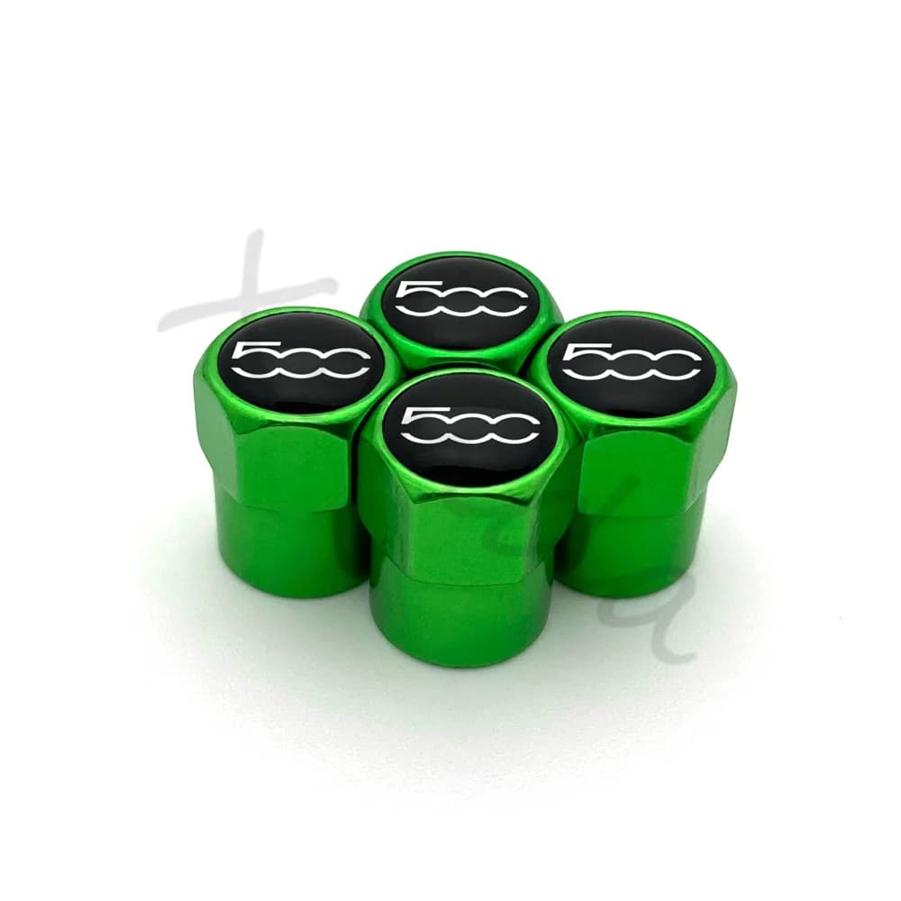 4Pcs Aluminum Alloy Car Wheel Tire Valve Caps Air Tyre Stem Cover Case Plugs Airtight For Fiat 500 2007-2015 Styling Accessories - 6