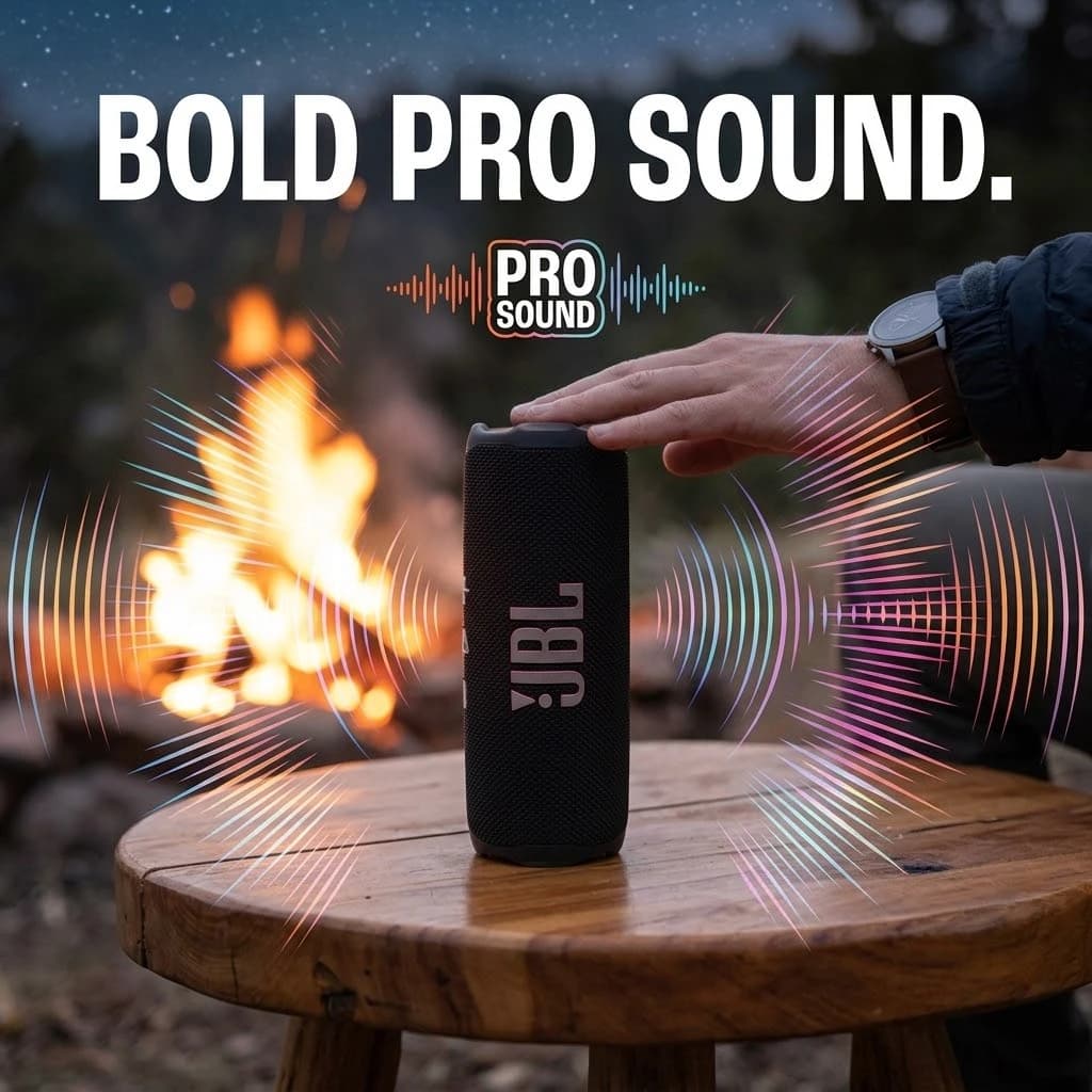 JBL Flip 7 Bluetooth Speaker, IP68 Waterproof Dustproof, AI Sound Boost Deep Bass, 16H Playtime - 4