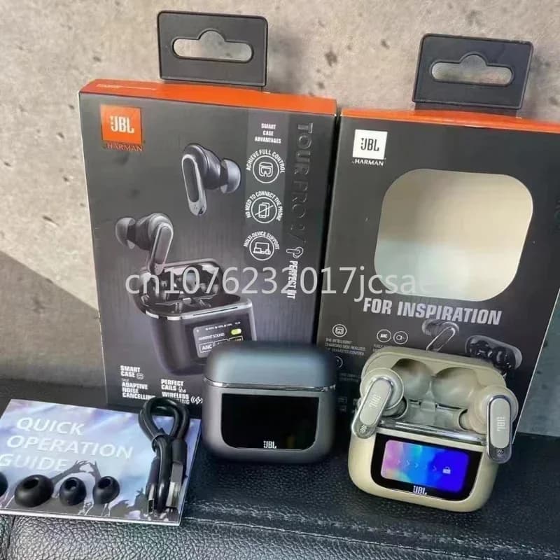 Original JBL Tour PRO 2 True Wireless Bluetooth Earphones Stereo Earbuds sports Headphones with Smart LCD Screen HK version - 6