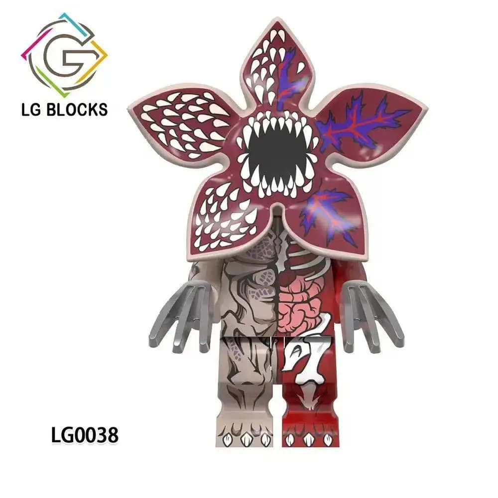 I4Pcs/Set رعب تلفزيوني داستن مايك لوكاس ويل ديموجورجن نموذج بناء كتل تنوير عمل شخصية طوب لعب للأطفال - 3
